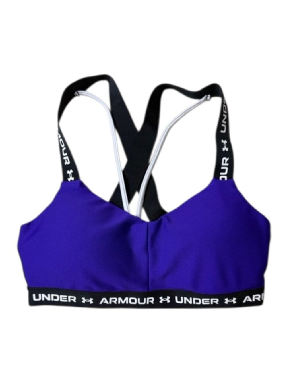 Under Armour Purple Sports Bra Strappy Back Medium High Impact